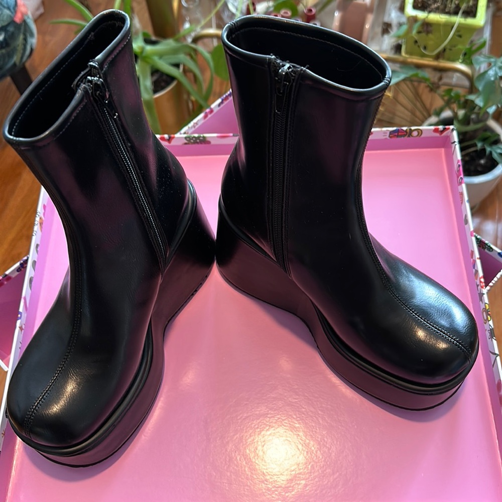 Jennifer Campbell wedge boots